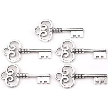 Přívěsek Přívěsek KLÍČ 19x40mm Varianta: platina, Balení: 5 ks