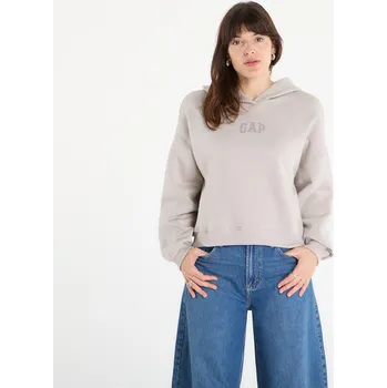 Dámská mikina Mikina GAP V-Gap Mini Arch Pullover Hoodie Beige M