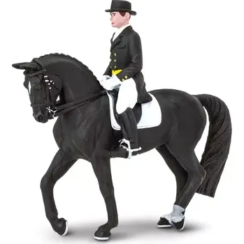 Dětské zboží Safari Ltd. Figurka - Holštýnský kůň s jezdcem
