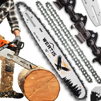 Pilová lišta VODÍCÍ LIŠTA NA ŘETĚZOVÉ PILY HUSQVARNA NAC 38 Cm 15" Zdvih 325 1,5 mm 2x ŘETĚZ WERTIS