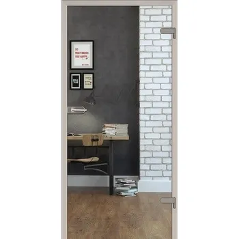 Interiérové dveře Skleněné dveře Naturel Glasa levé 60 cm čiré GLASA1C60L