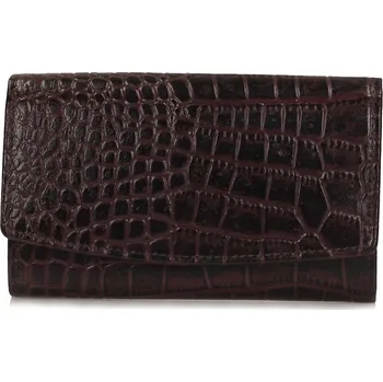 Peněženka TOSCANIO Dámská kožená peněženka T1127 COCO hnědá tmavě hnědá