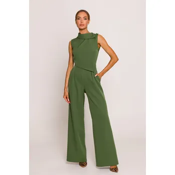 Dámské spodní prádlo ELEGANTNÍ DÁMSKÝ KOMBINEZON BEZ RUKÁVŮ ZELENÝ ZEUŽUJÍCÍ POSTAVU 36 S