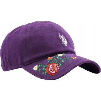 Kšiltovka Kšiltovka dámská/dívčí U.S. Polo Assn. s výšivkou KVĚTIN, vyšívaná