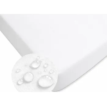 Prostěradlo PROSTĚRADLO s gumou VODĚODOLNÉ PODLOŽKA nepromokavá FROTÉ 120x60 BÍLÉ