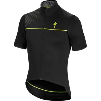 cyklistický dres Dres Specialized SL Elite Race Deflect jersey black/neon yellow M 2018