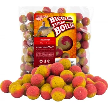 Benzar Mix Turbo Bicolor Boilies 250g Průměr: 16mm, Příchuť: Krill/Scopex