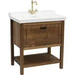 Koupelnová skříňka s umyvadlem Naturel Country 79,5x85x53 cm palisandr COUNTRY80ZPA