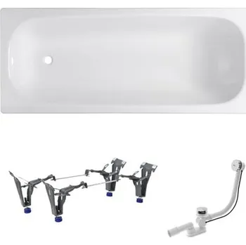 Vana Obdélníková vana SAT Vivien 150x70 cm smaltovaná ocel levá i pravá SATVIVI150AN