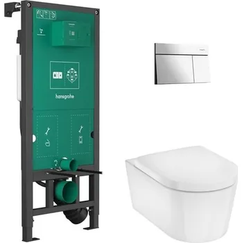 Klozet Závěsný WC set do lehkých stěn / předstěnová Hansgrohe 60303000