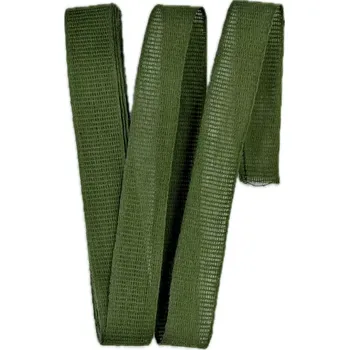 Stuha Stuha látková Nature Taft – Forest Green tmavě zelená 15mm x 2m (7,-Kč/m) (Jednobarevná stuha, barva zelená, bavlněná, okraje zpevněné tkaním, Go Green - biologicky odbouratelná)