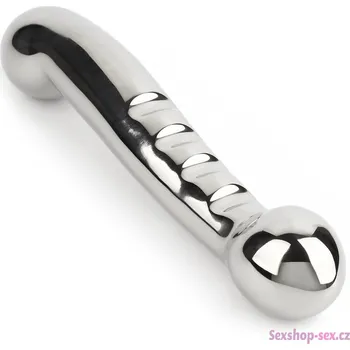 Dildo Oboustranné kovové dildo Elegant Eleven - 17,5 cm (Mr. Steel)