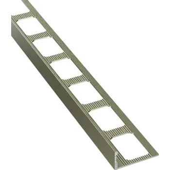 ukončovací lišta Lišta ukončovací "L" Havos champagne kartáčovaný, hliník elox, délka 250 cm, výška hrany 10 mm, ALEKCH10250