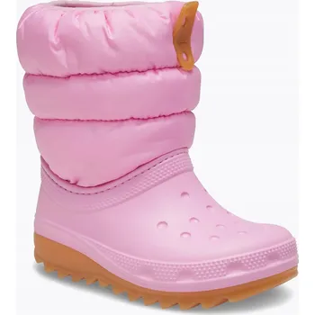 Dívčí sněhule Dětské Zateplené Zimní Boty Sněhule Crocs Classic Neo Puff Boot 28-29