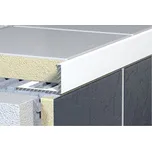 Lišta ukončovací "L" Havos bílá, hliník komaxit, délka 250 cm, výška hrany 8 mm, ALKMB8250