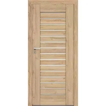 Interiérové dveře Interiérové rámové dveře Piano 0 s obdelným a horizontálním prosklením. Dveře mají rám z MDF desky.