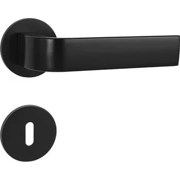 Dveřní kování Klika Naturel CINTO-R, černá matná, WK CINTOR5BS