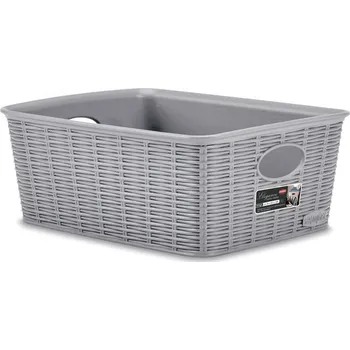 Úložný box STEFANPLAST Elegance 30988 Úložný koš M High, šedý