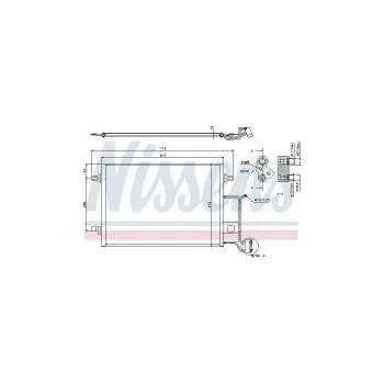 Chladič motoru Chladič klimatizace NISSENS 94601