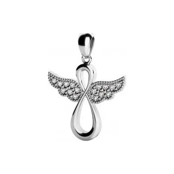 Přívěsek Zlatnictví Helios Anděl z bílého zlata B49488