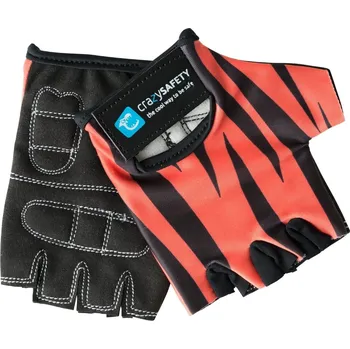 Cyklistické rukavice Rukavice Crazy Safety oranžový tygr S