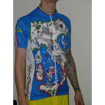 cyklistický dres Cyklistický dres Sportful Italia Formiche SS azzurro