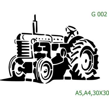 V novém kabátku Plastová šablona G002 A4 Traktor