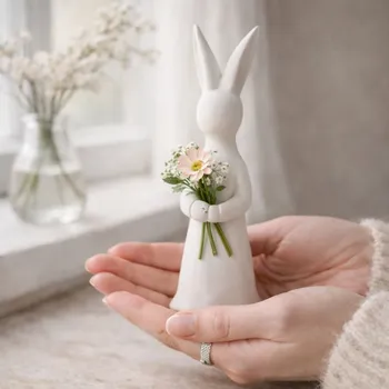 Velikonoční dekorace Majas Cottage Zajíček Majas pro držení květiny