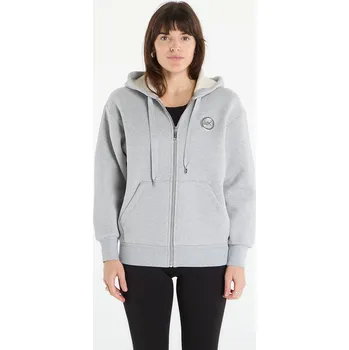Dámská mikina Mikina Michael Kors Zip Thru Oversized Hoodie Pearl Heather S