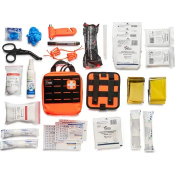 Lékárnička Black Front® Vybavená auto lékárnička PTR Black Front®, Barva: Oranžová