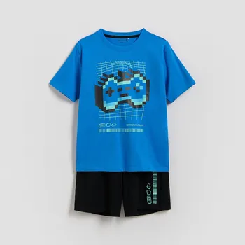 Chlapecké spodní prádlo Reserved - Dvoudílné pyžamo - modrá - 225IM-55X - 225IM-55X-U14