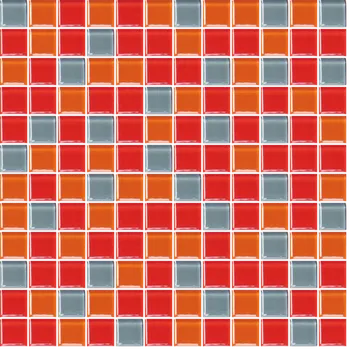 Obklad Skleněná mozaika Premium Mosaic vícebarevná 30x30 cm lesk MOS25MIX3