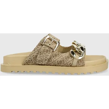 Dámské pantofle Pantofle Guess FATEMA2 FL6FT2.FAL03.BEIBR béžová 80X, EUR 38