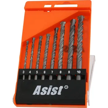 Vrták Sada vrtáků do betonu a zdiva, 8ks ASIST 01-5402
