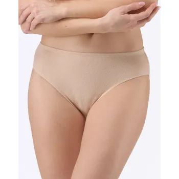 Kalhotky GINA 10291P Kalhotky klasické žakár Barva: Béžová, Velikost: XL/XXL