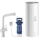 Dřezová baterie GROHE Red s výpustí supersteel 30325DC1