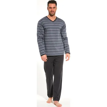 Pánské pyžamo Pyžamo Cornette Various 139/30 dl/r M-2XL Barva: grafit, Velikost: XXL