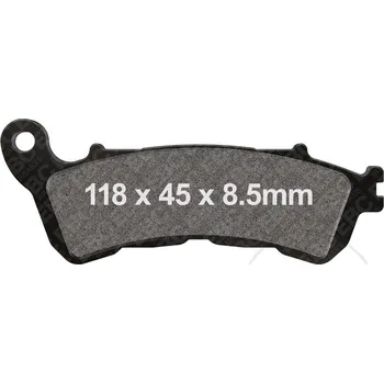 Brzdová destička EBC brzdové destičky Standard EBC HONDA CB 600 FA HORNET ABS 07-15, CB 1000 RA ABS 08-16, CB 1100 A ABS LITÁ KOLA 13, CB 1300 SA SUPER BOL`DOR ABS 10-13, CBF 500 A ABS 04-08, CBF 600 SA ABS 08-13, CBF 600 NA ABS 08-13...