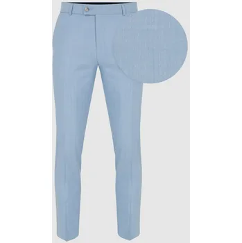 Pánské kalhoty Modré pánské kalhoty k obleku PAKO LORENTE 176/84