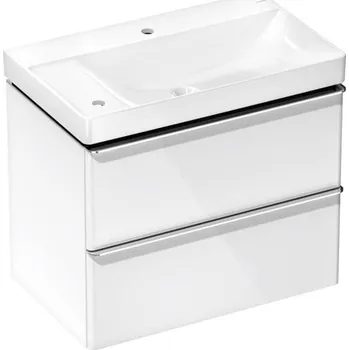 Koupelnový nábytek Skříňka s umyvadlem Hansgrohe Xelu Q 80x69,5x48 cm bílá lesklá 54377000