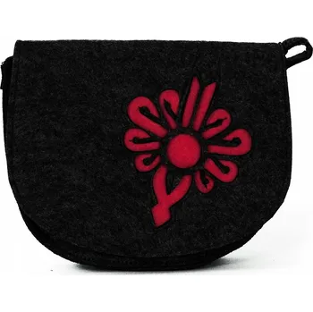 Kabelka Mini kabelka Folk - černá | malá, dámská, filcová, folk tr15116