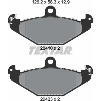 Brzdová destička Sada brzdových destiček, kotoučová brzda TEXTAR 2041003