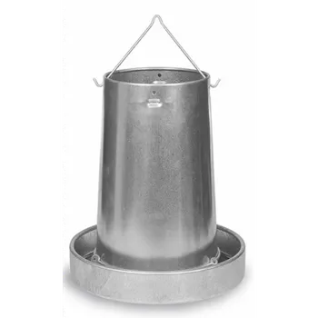 krmítko pro hospodářská zvířata 11100 - TUBUSOVÉ KRMÍTKO POZINKOVANÉ - 20 KG - VČETNĚ ZAVĚŠENÍ - GAUN
