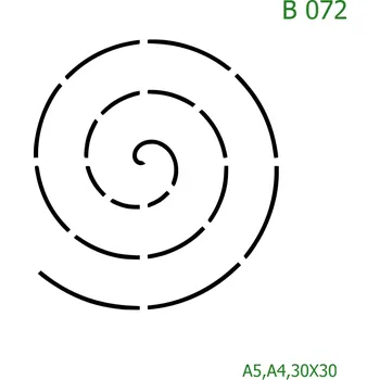 Plastová šablona pro malování - Mandaly a dortovky - Dortovka (B072) - A5 , Lepící fólie