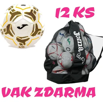 Fotbalový míč 12 x Fotbalový míč JOMA FLAME III + vak na míče JOMA