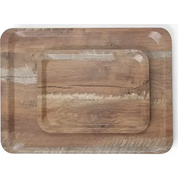 Hendi 508916 Servírovací tác se vzorem dřeva