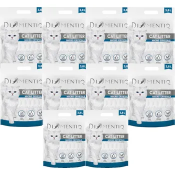 Podestýlka pro kočku DIAMENTIQ Micro Crystals silikagelové podestýlka, hrudkující pro kočky – 10x3,8 l