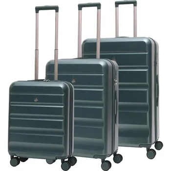 Sada cestovních kufrů AEROLITE T-635 - zelená