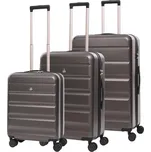 Sada cestovních kufrů AEROLITE T-635 - tmavě šedá