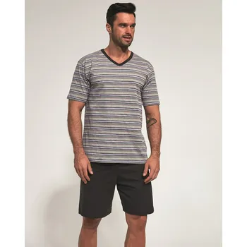 Pánské pyžamo Pyžamo Cornette Various 330/12 kr/r S-2XL Barva: tmavě modrá, Velikost: L